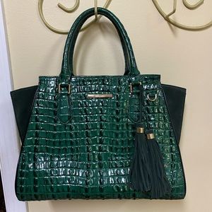 Brahmin Priscilla Satchel Emerald Moore